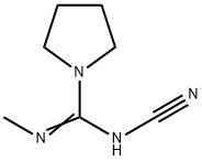 1-Pyrrolidinecarboximidamide,N-cyano-N-methyl-(9CI) Struktur