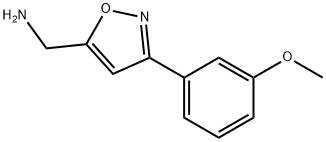 1-[3-(3-methoxyphenyl)-5-isoxazolyl]methanamine(SALTDATA: HCl) Struktur