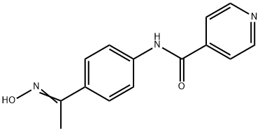 4-Pyridinecarboxamide,N-[4-[1-(hydroxyimino)ethyl]phenyl]-(9CI) Struktur