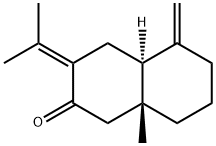 Eudesma-4(15),7(11)-dien-8-one Struktur