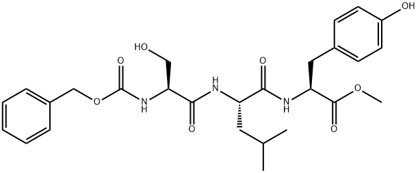 N-(Phenylmethoxy)carbonyl-L-Ser-L-Leu-L-Tyr-OMe Struktur