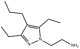 1H-Pyrazole-1-ethanamine,3,5-diethyl-4-propyl-(9CI) Struktur