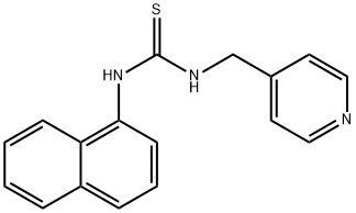 Thiourea, N-1-naphthalenyl-N'-(4-pyridinylmethyl)- Struktur