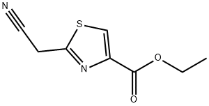 4-Thiazolecarboxylic acid, 2-(cyanomethyl)-, ethyl ester Struktur