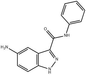 1H-Indazole-3-carboxamide,5-amino-N-phenyl-(9CI) Struktur