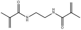 2-Propenamide, N,N'-1,2-ethanediylbis[2-methyl- Struktur