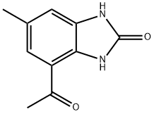 2H-Benzimidazol-2-one,4-acetyl-1,3-dihydro-6-methyl-(9CI) Struktur