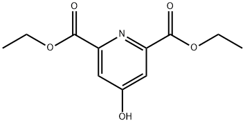 2,6-Pyridinedicarboxylic acid, 4-hydroxy-, 2,6-diethyl ester Struktur