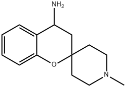 1''-METHYL-3,4-DIHYDROSPIRO[CHROMENE-2,4''-PIPERIDIN]-4-AMINE HYDROCHLORIDE Struktur