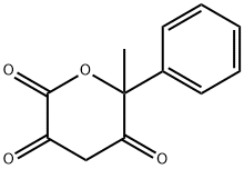 2H-Pyran-2,3,5(4H,6H)-trione, 6-methyl-6-phenyl- Struktur