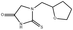 1-(oxolan-2-ylmethyl)-2-sulfanylideneimidazolidin-4-one Struktur