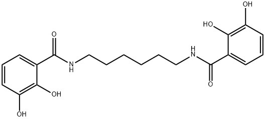 N(1),N(6)-bis(2,3-dihydroxybenzoyl)-1,6-diaminohexane Struktur