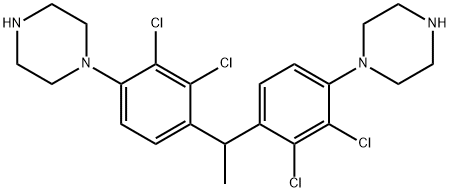 Piperazine, 1,1'-[ethylidenebis(2,3-dichloro-4,1-phenylene)]bis- (9CI) Struktur