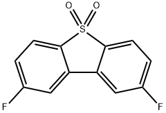 Dibenzothiophene, 2,8-difluoro-, 5,5-dioxide Struktur