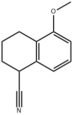 1-Naphthalenecarbonitrile, 1,2,3,4-tetrahydro-5-methoxy- Struktur