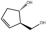 2-Cyclopentene-1-methanol, 5-hydroxy-, (1R,5S)- Struktur