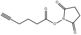 Alkyne NHS ester (hexynoic acid NHS ester) Struktur