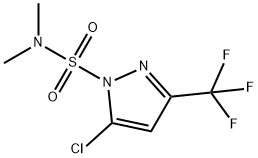 1H-Pyrazole-1-sulfonamide, 5-chloro-N,N-dimethyl-3-(trifluoromethyl)- Struktur