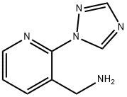 1-[2-(1H-1,2,4-triazol-1-yl)-3-pyridinyl]methanamine(SALTDATA: FREE) Struktur