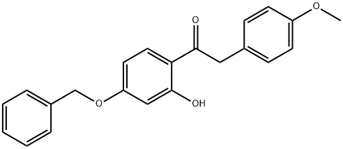 JR-7026, 1-(4-(Benzyloxy)-2-hydroxyphenyl)-2-(4-methoxyphenyl)ethanone, 97% Struktur