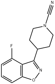 1-Piperidinecarbonitrile, 4-(4-fluoro-1,2-benzisoxazol-3-yl)-