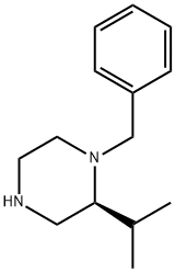 (S)-1-benzyl-2-isopropylpiperazine Struktur