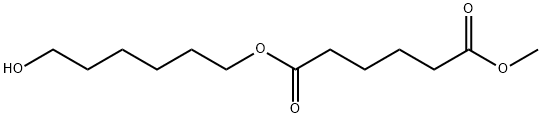 Hexanedioic acid, 1-(6-hydroxyhexyl) 6-methyl ester Struktur