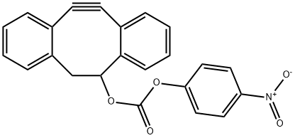 Carbonic acid, 11,12-didehydro-5,6-dihydrodibenzo[a,e]cycloocten-5-yl 4-nitrophenyl ester Struktur