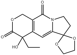 Spiro[1,3-dioxolane-2,6'(3'H)-[1H]pyrano[3,4-f]indolizine]-3',10'(4'H)-dione, 4'-ethyl-7',8'-dihydro-4'-hydroxy-