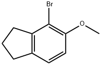 1H-Indene, 4-bromo-2,3-dihydro-5-methoxy- Struktur