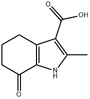 1H-Indole-3-carboxylic acid, 4,5,6,7-tetrahydro-2-methyl-7-oxo- Struktur