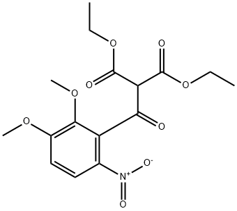 Propanedioic acid, 2-(2,3-dimethoxy-6-nitrobenzoyl)-, 1,3-diethyl ester