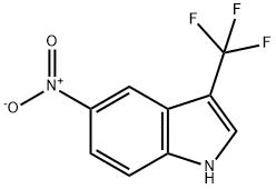 1H-Indole, 5-nitro-3-(trifluoromethyl)-, 1049026-43-8, 結(jié)構(gòu)式