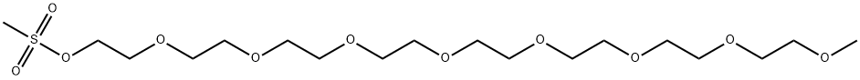 m-PEG9-Ms Struktur