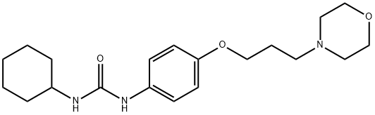 1-Cyclohexyl-3-[4-(3-morpholin-4-yl-propoxy)phenyl]urea Struktur