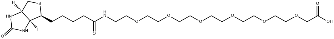 Biotin-PEG6-CH2COOH Struktur