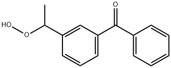 Methanone, [3-(1-hydroperoxyethyl)phenyl]phenyl- Struktur