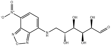 6-deoxy-N-(7-nitrobenz-2-oxa-1,3-diazol-4-yl)aminoglucose Struktur