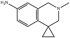 2-METHYL-2,3-DIHYDRO-1H-SPIRO[CYCLOPROPANE-1,4-ISOQUINOLIN]-7-AMINE Struktur