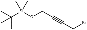 Silane, [(4-bromo-2-butyn-1-yl)oxy](1,1-dimethylethyl)dimethyl- Struktur