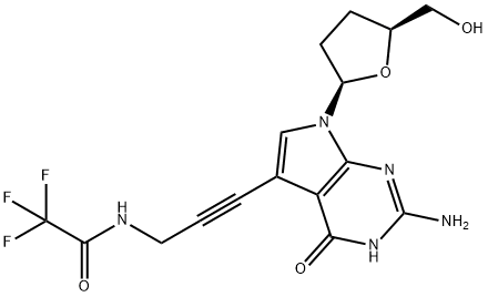 7-TFA-ap-7-Deaza-ddG Struktur