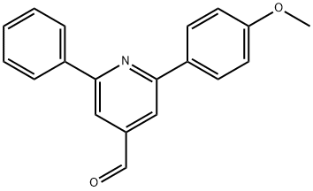 JR-9167, 2-(4-Methoxyphenyl)-6-phenylpyridine-4-carbaldehyde, 97% Struktur