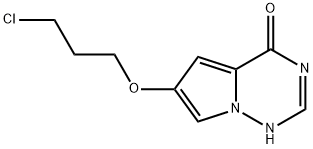 6-(3-Chloropropoxy)pyrrolo[2,1-f][1,2,4]triazin-4(1H)-one Struktur