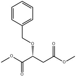 Butanedioic acid, 2-(phenylmethoxy)-, 1,4-dimethyl ester, (2R)- Struktur