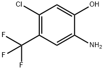 Phenol, 2-amino-5-chloro-4-(trifluoromethyl)- Struktur