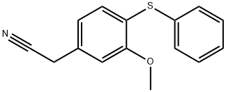 2-(3-METHOXY-4-(PHENYLTHIO)PHENYL)ACETONITRILE(WXC06347) Struktur