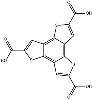 benzo[1,2-b:3,4-b':5,6-b'']tristhiophene-2,5,8-tricarboxylic acid Struktur