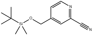 2-cyano-4-((tert-butyldimethylsilyloxy)methyl)pyridine Struktur