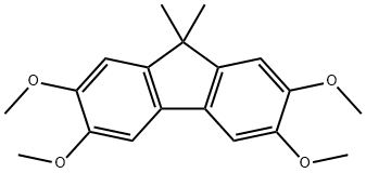 2,3,6,7-tetramethoxy-9,9-dimethyl-9H-fluorene Struktur