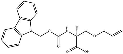 Fmoc-(S)-2-Me-Ser(allyl)-OH Struktur